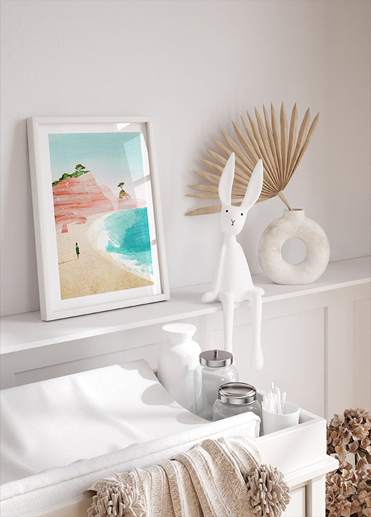 Strandmädchen iv Poster