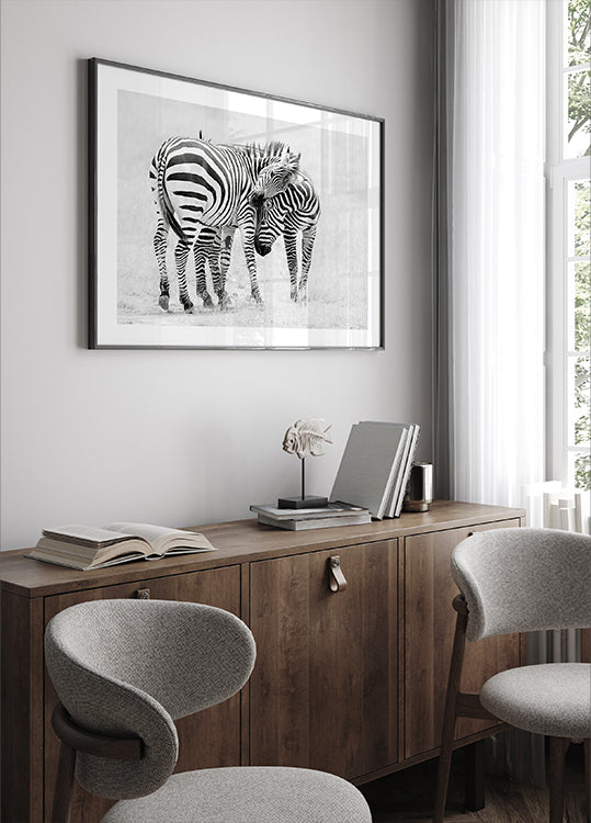 Poster „Zärtlicher Moment“.