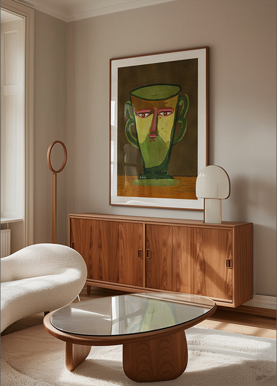 Becher Mann braune Version