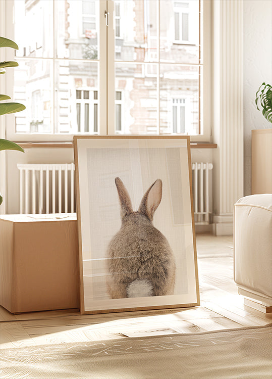 Peekaboo Bunny Tail Poster