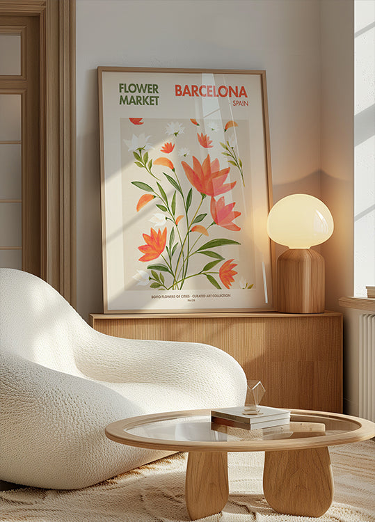 Barcelona blüht Poster