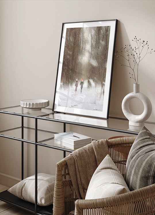 Genießen Sie das Winterplakat