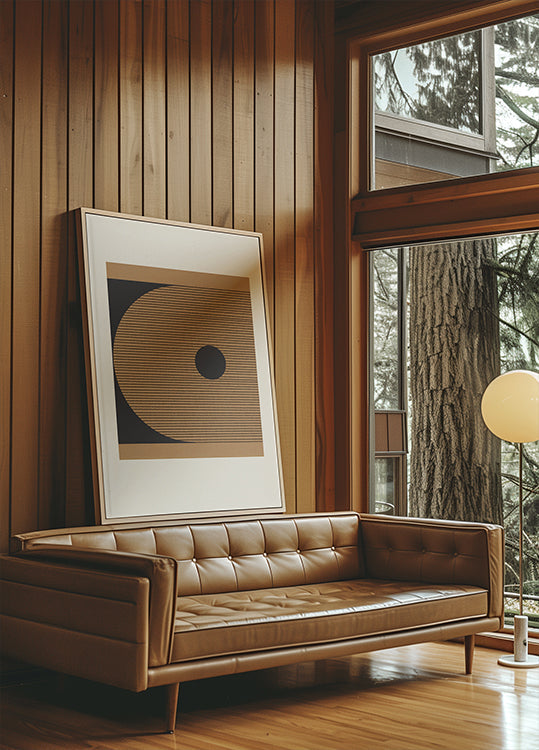 Geometrisches Eclipse-Poster