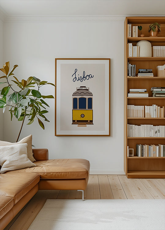 Lissabon-Straßenbahnplakat
