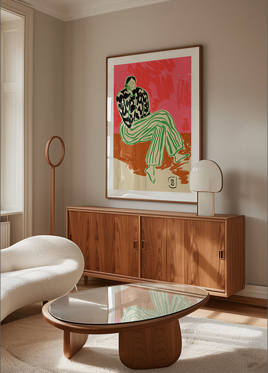 Ruhiges Frauenporträt