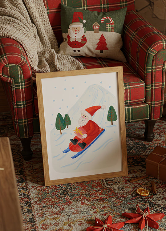 Sonderlieferung durch den Weihnachtsmann. Poster