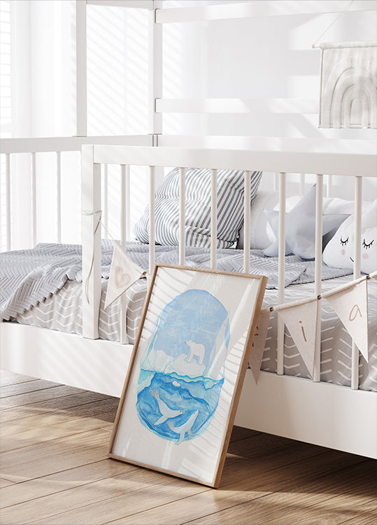 Arktisches Leben – Gefrorene Meere – Eisbär und Robben Poster