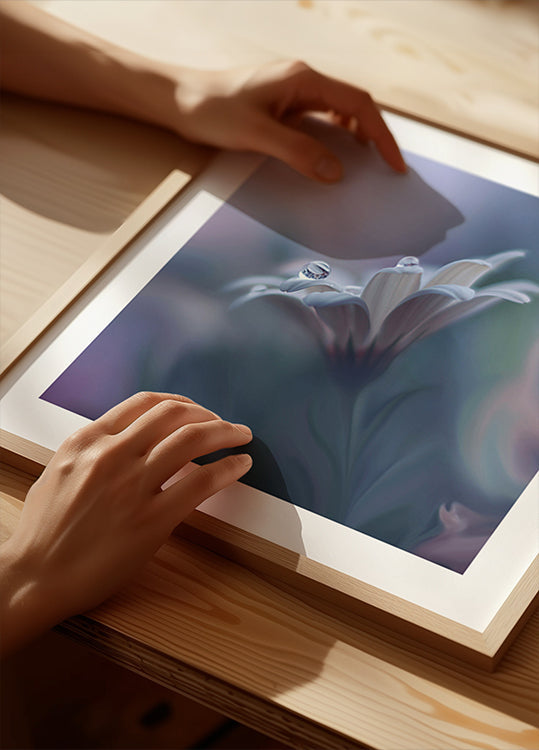 Poster „Hinter geschlossenen Augen“.