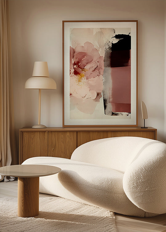 Poster zur Blütenabstraktion