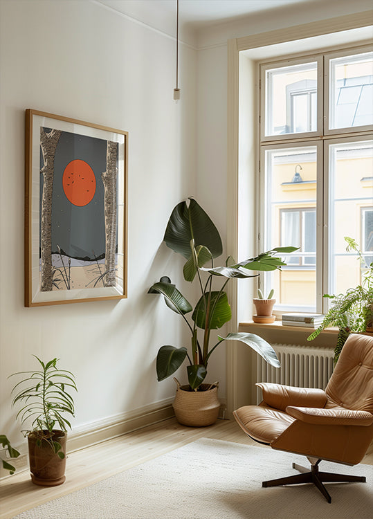 Winterlandschaftsplakat