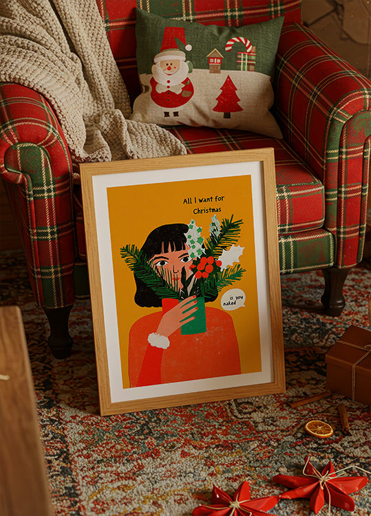 Freches Festtagswunsch-Poster