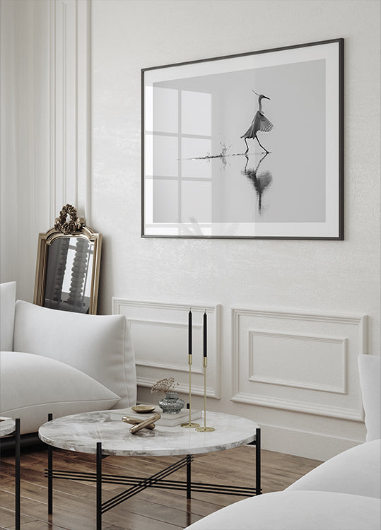 Poster „Tanzen auf dem Wasser“.