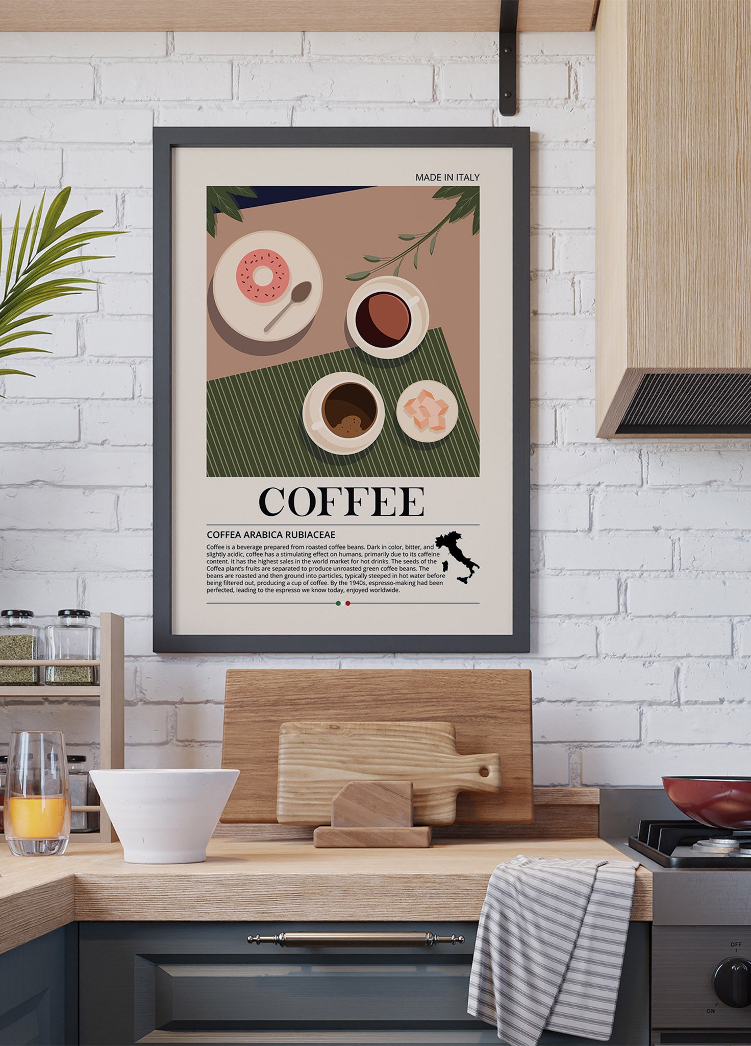 Kaffee aus Italien Poster
