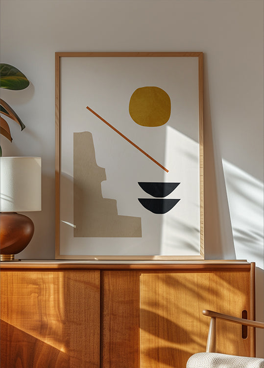 Abstraktes Minimal 6 Poster