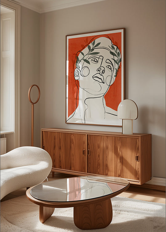 Üppiges Kontemplationsplakat