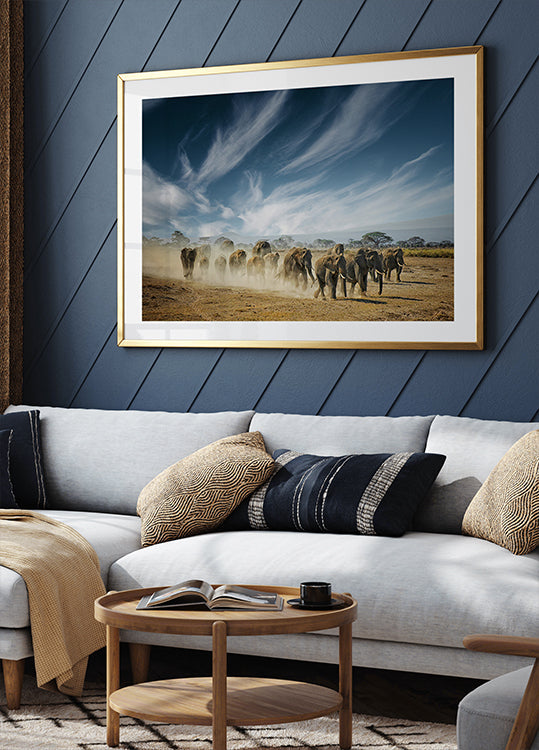 Ein sehr lange denkendes Poster