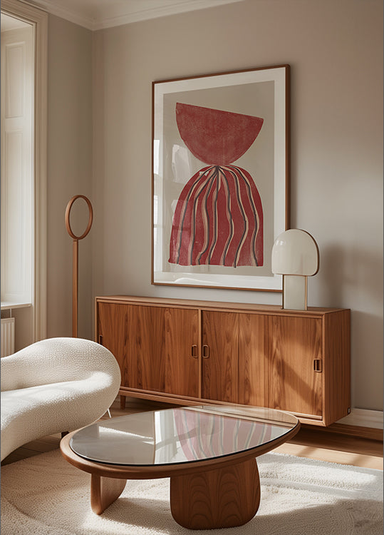 Purpurrote Silhouette