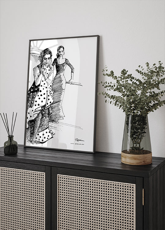 FLAMENCO-TÄNZER-Plakat