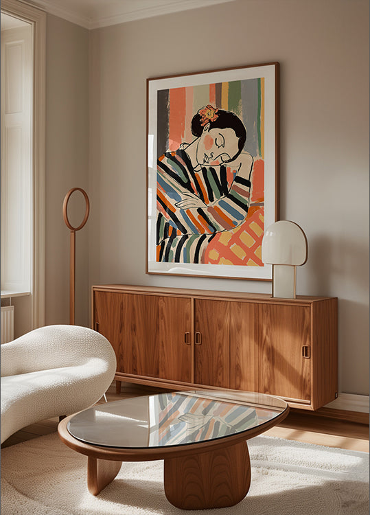 Gestreiftes Serenity-Poster