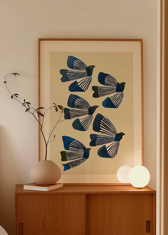 Vögel im Flug Poster