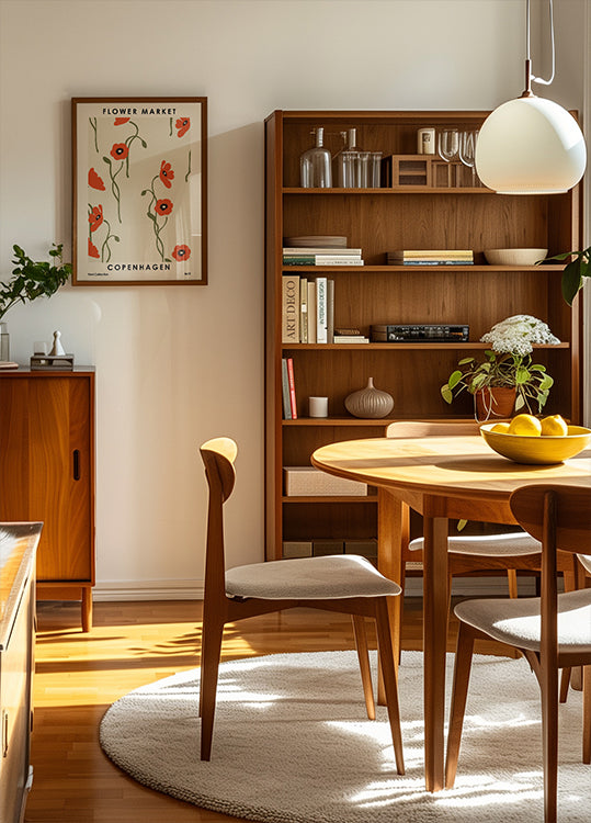 Blumenmarkt Kopenhagen Poster