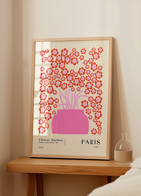 Blumenmarkt. Paris-Plakat