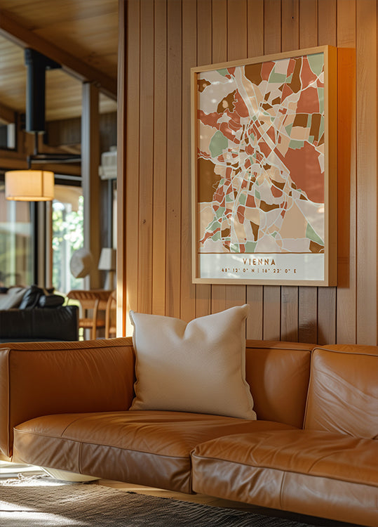 Black Maps Erdtöne 92 Poster