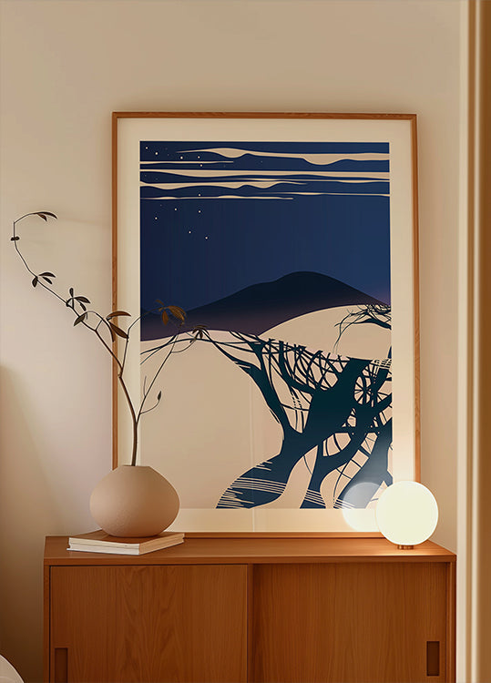 Poster mit Winterbäumen