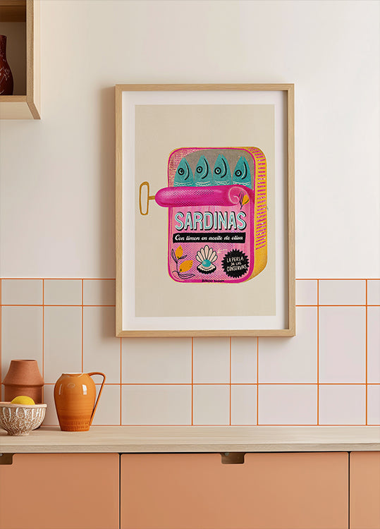 Sardinen-Blechdosen-Poster