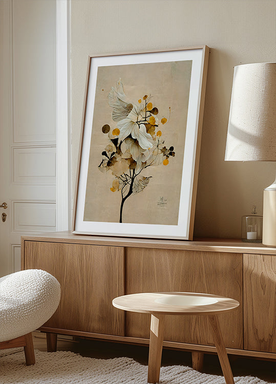 Skurriles Blüten-Poster