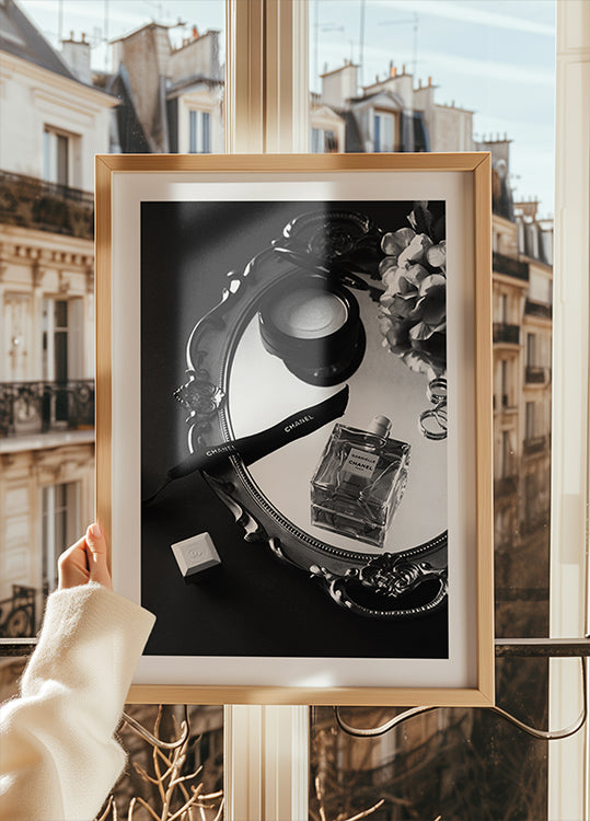 Chanel Perfume Beauty Schwarz-Weiß-Poster