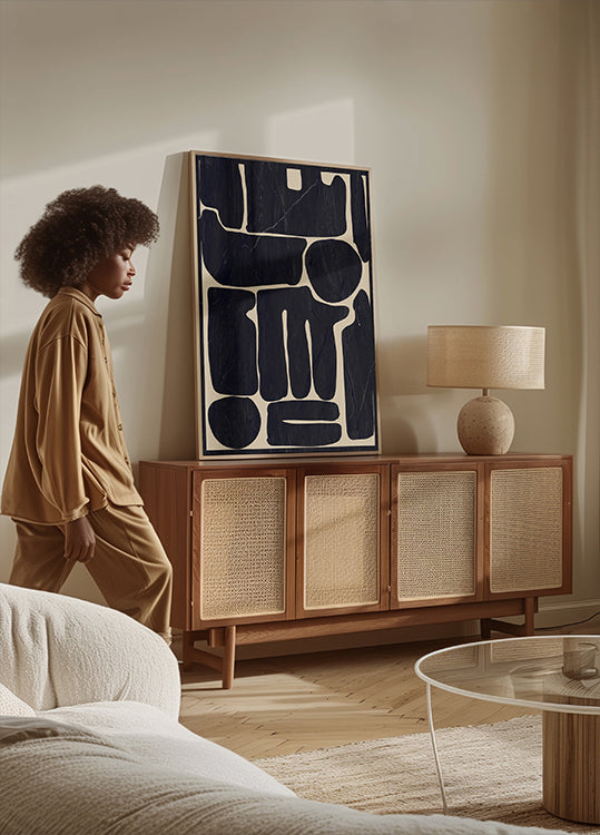 Moderne abstrakte Minimalformen 162 Poster