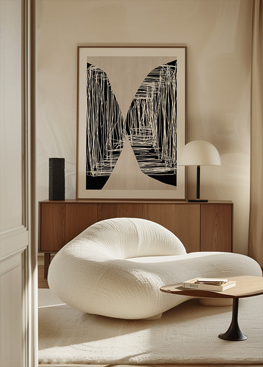 Monochromes Labyrinth