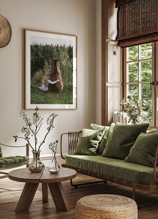 Frauen- und Bärenplakat