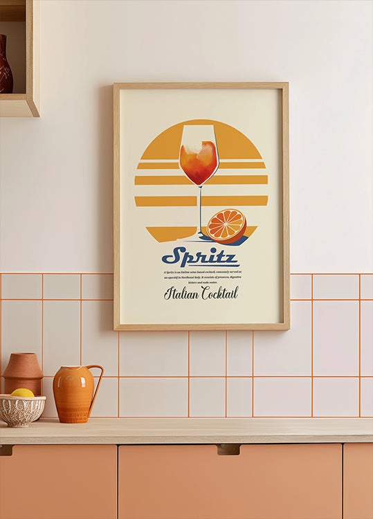 Spritz-Sommerdruck-Poster