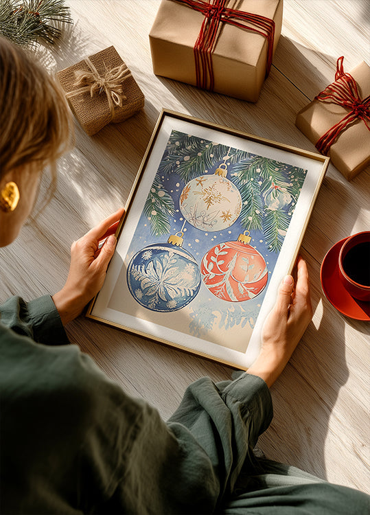 Poster „Weihnachtsschmuck II“.