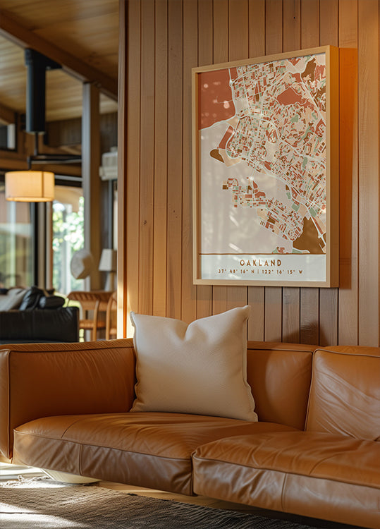 Black Maps Erdtöne 62 Poster