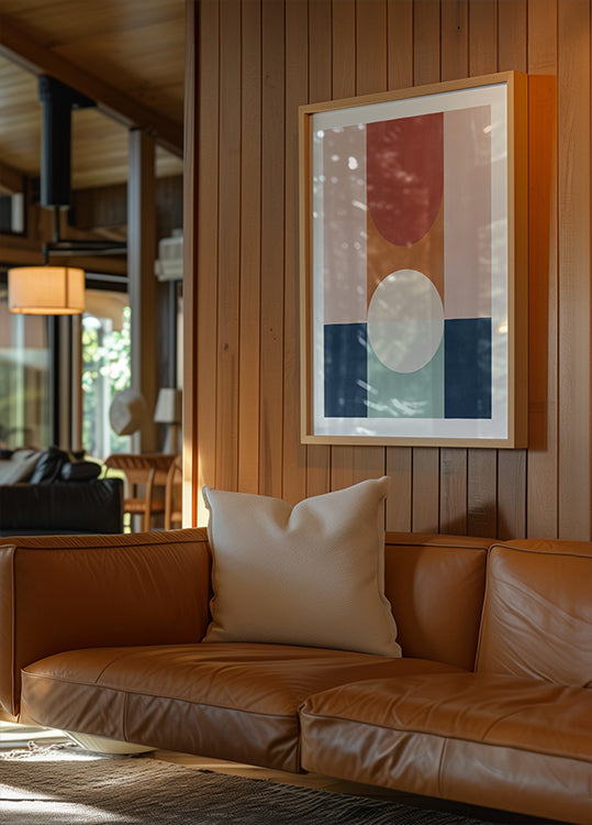 Abstraktes Design mit geometrischen Formen