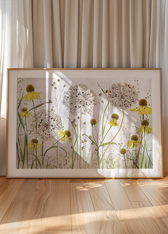 Allium- und Helenium-Poster