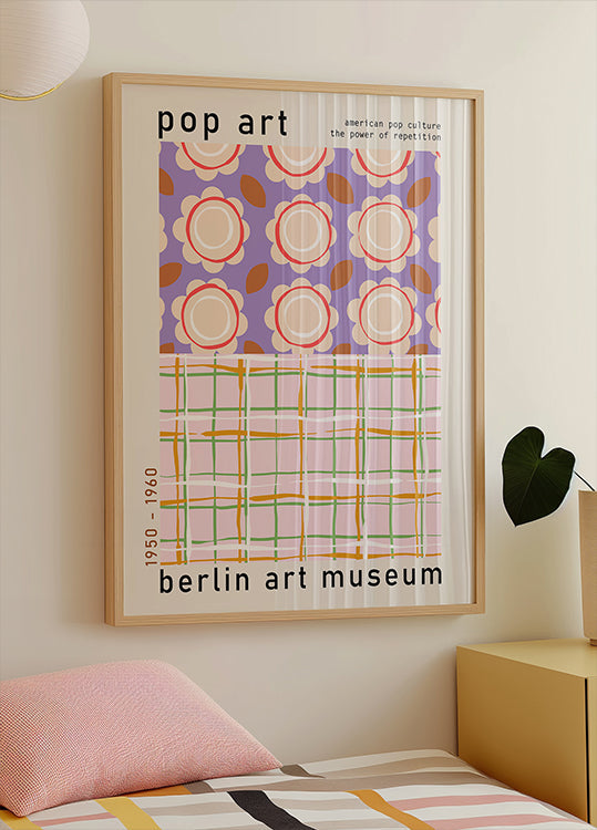 Pop-Art-Plakat des Berliner Kunstmuseums