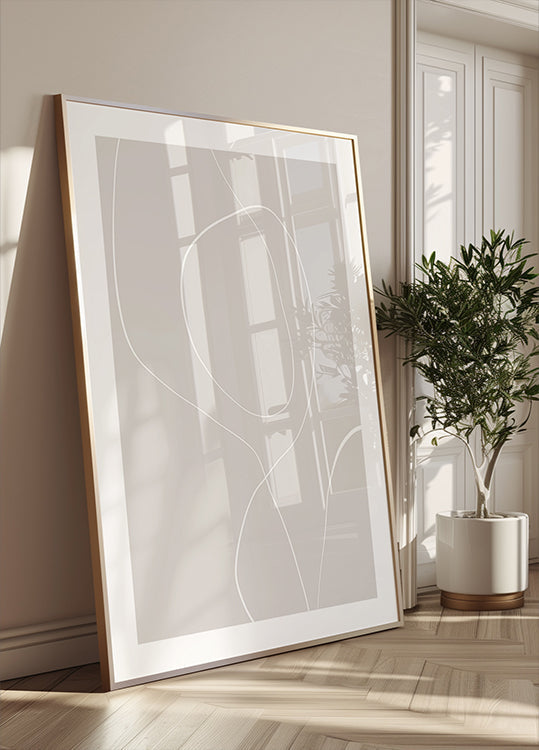 Fließende Linien-Harmonie-Poster