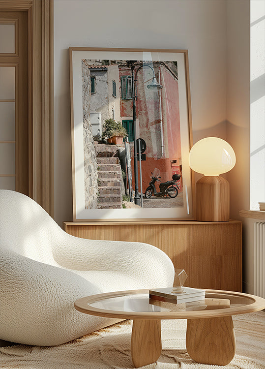 Straßenszene Scilla, Italien