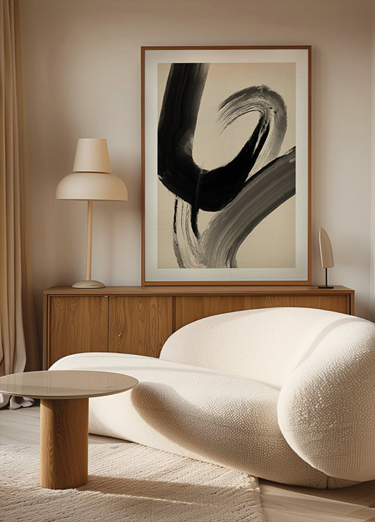 Pinselstrich-Wirbel-Poster