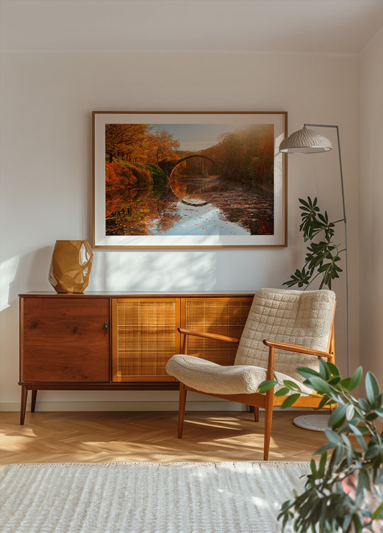 Herbstliches Seeplakat