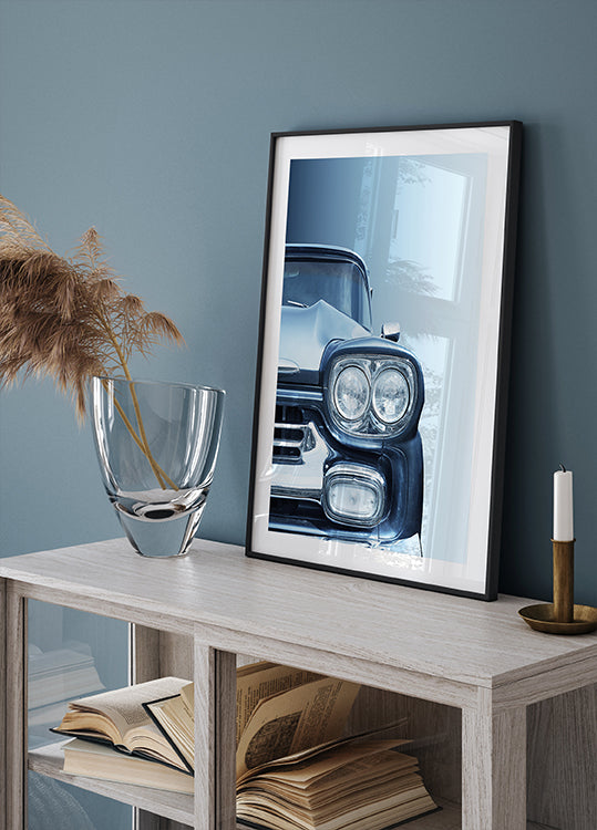 Amerikanisches Oldtimer-Pickup-Apache-Poster aus dem Jahr 1958