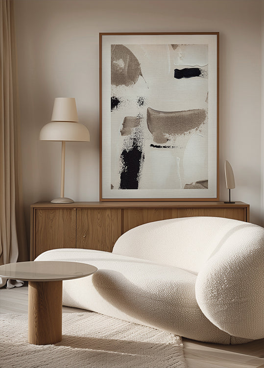 Abstraktes Swipes-Poster