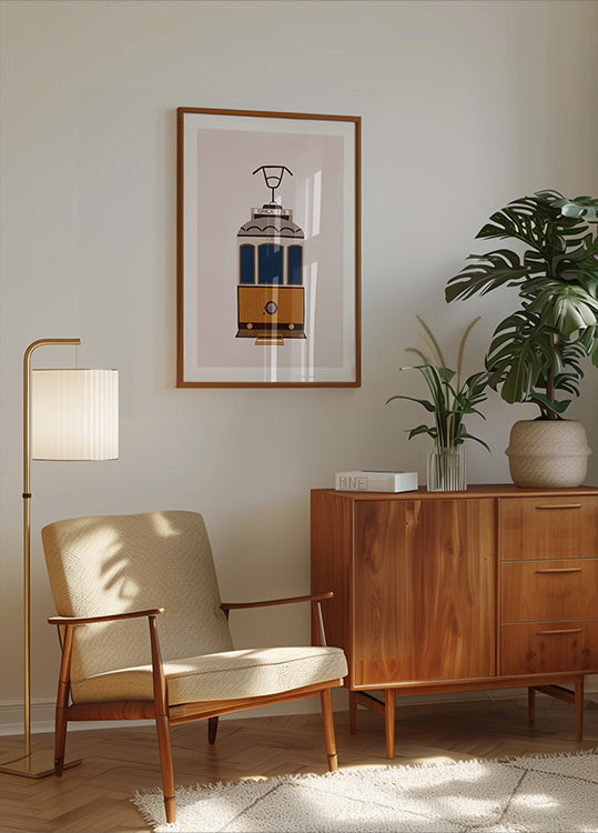 Lissabon-Straßenbahnplakat