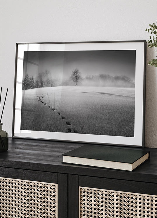 Winterlandschaftsplakat