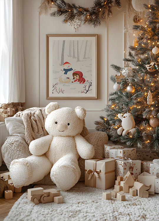 Fröhliches Winterplakat