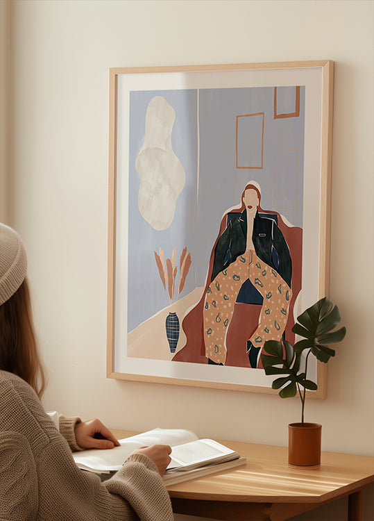 Verträumtes Lavendel-Poster